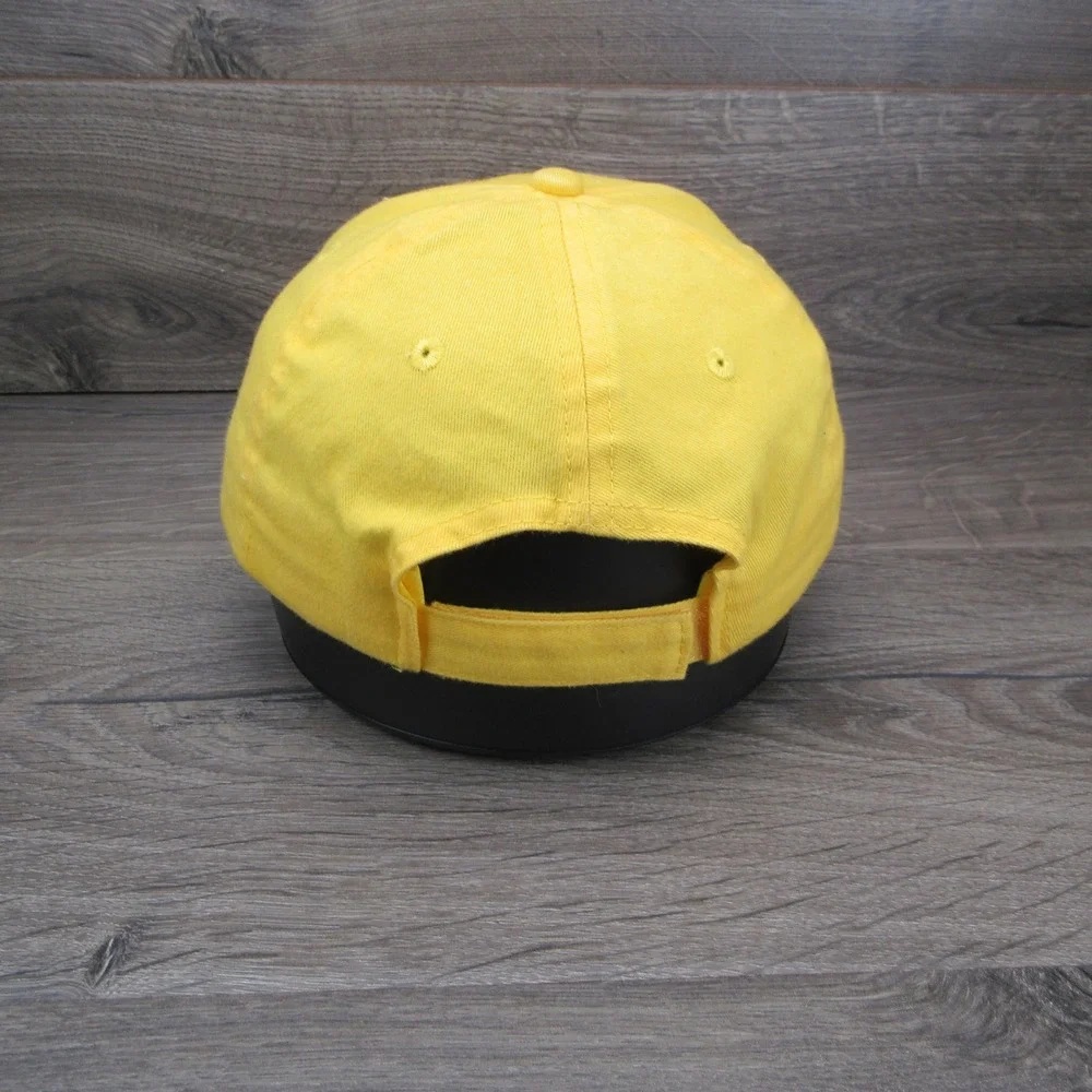 Miller Lite Hat Cap Mens Yellow Strap Back Beer Alcohol Brewery Promo